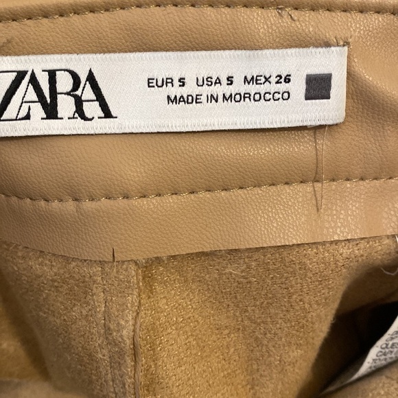 Zara carmel faux skorts . Size S - Picture 3 of 7